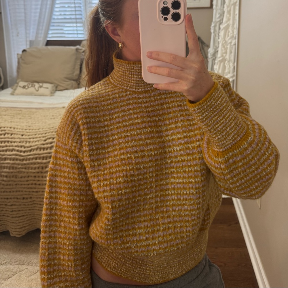Tory Burch Balloon Sleeve Turtleneck